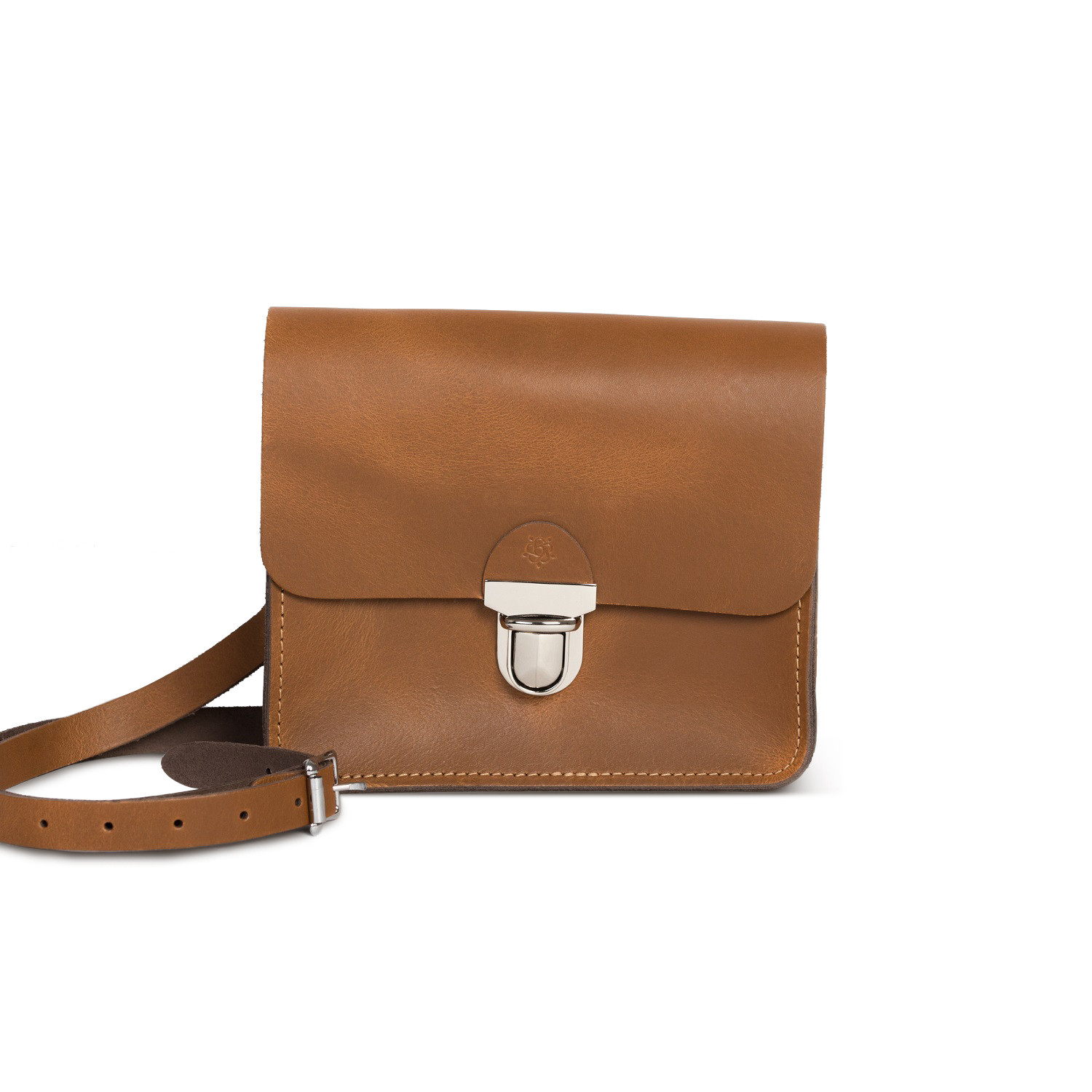 Sofia Premium Leather Crossbody Bag in Vintage Tan