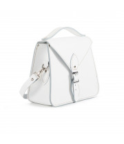 Esme Premium Leather Crossbody Bag in White