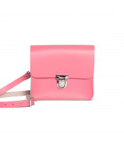Sofia Premium Leather Crossbody Bag in Pastel Pink