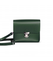 Sofia Premium Leather Crossbody Bag in Bottle Green