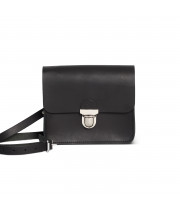 Sofia Premium Leather Crossbody Bag in Vintage Black
