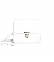 Sofia Premium Leather Crossbody Bag in White