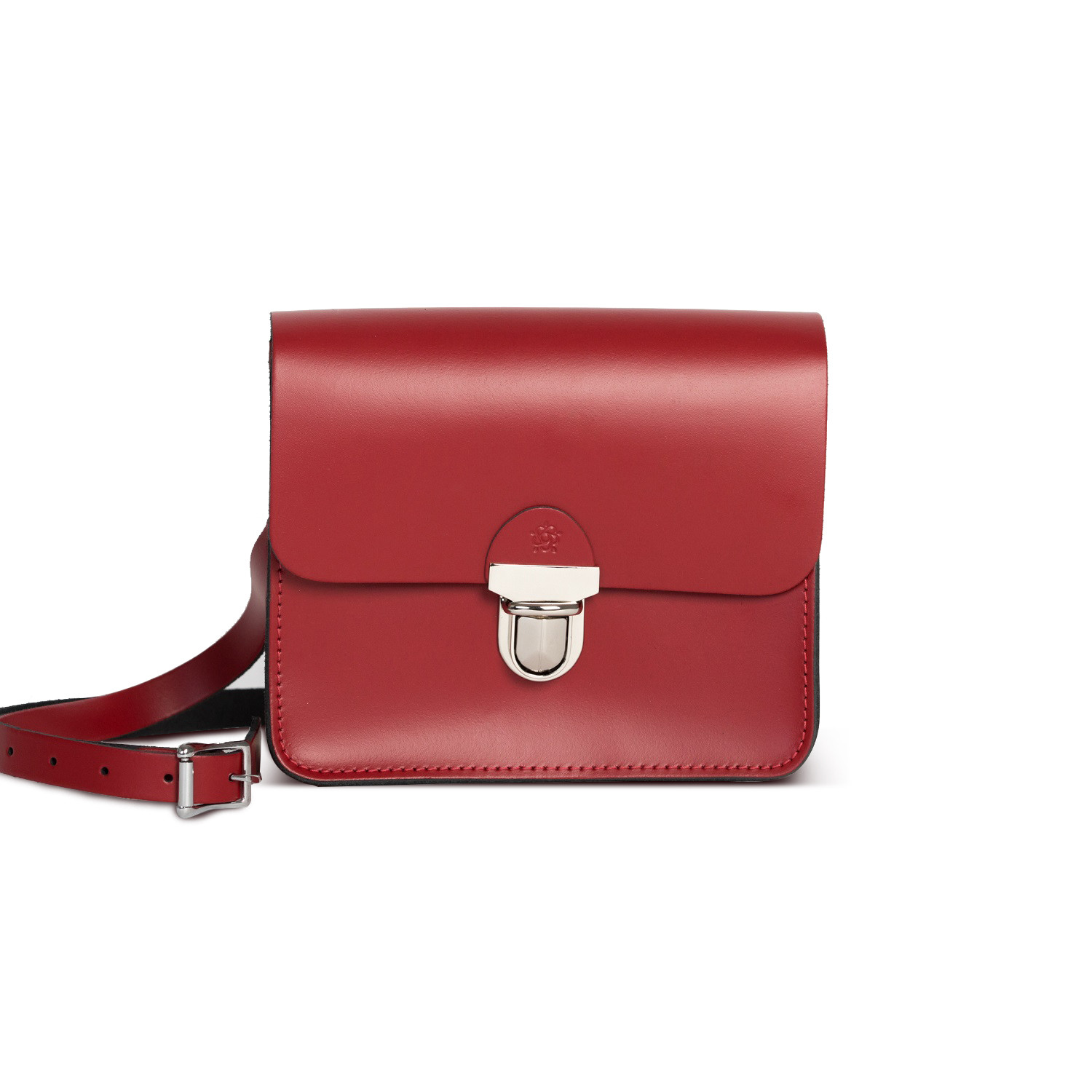 Sofia Premium Leather Crossbody Bag in Scarlet Red